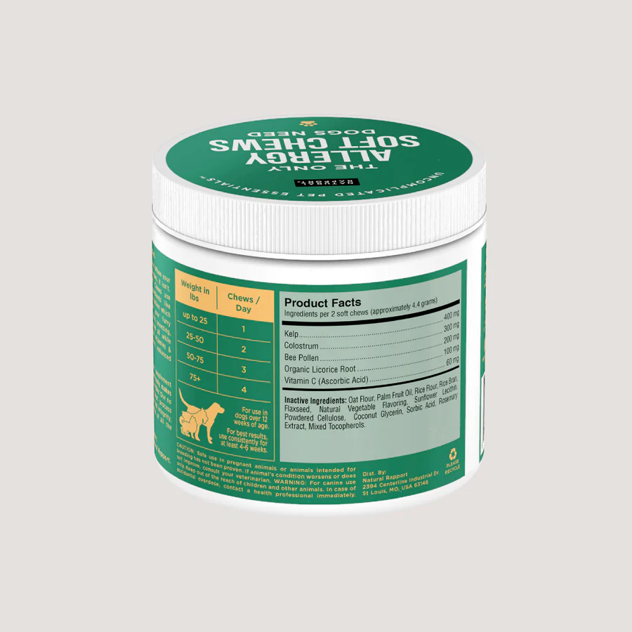 Natural Rapport Dog Allergy Supplement