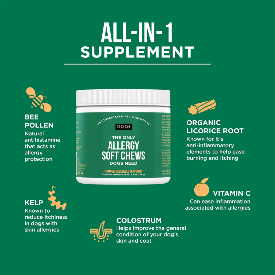 Natural Rapport Dog Allergy Supplement