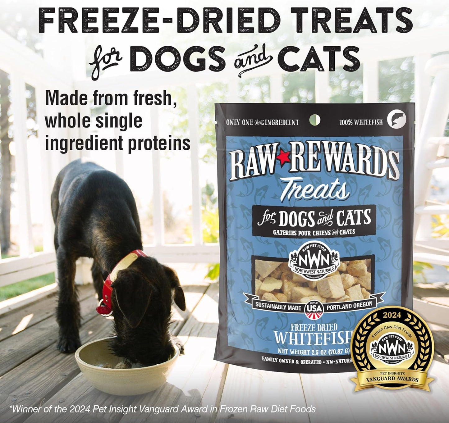 Northwest Naturals Raw Rewards Freeze-Dried Treats for Dogs and Cats