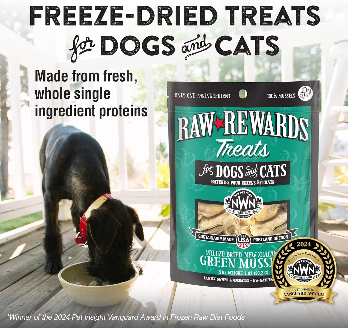 Northwest Naturals Raw Rewards Freeze-Dried Treats for Dogs and Cats