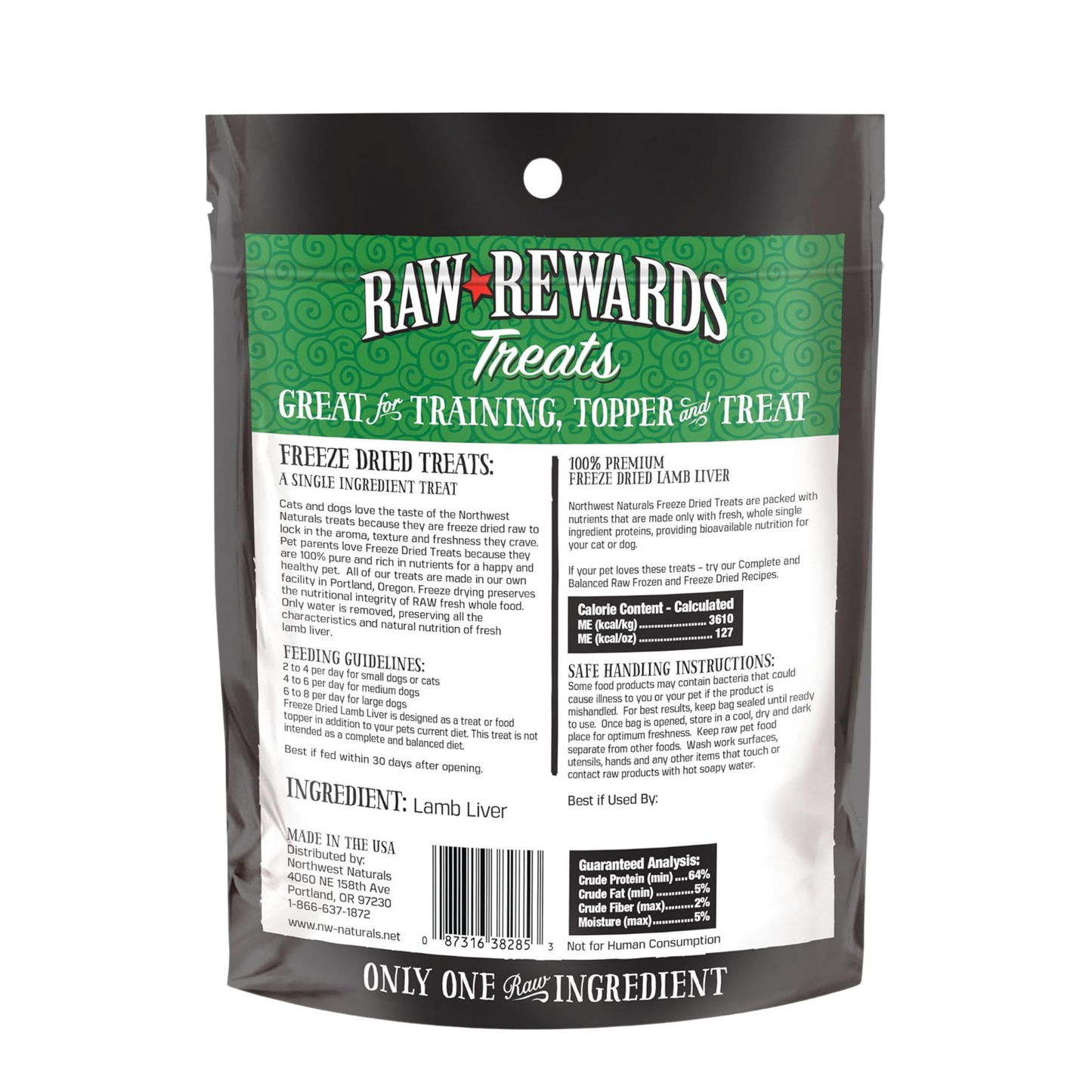 Northwest Naturals Raw Rewards Freeze-Dried Treats for Dogs and Cats