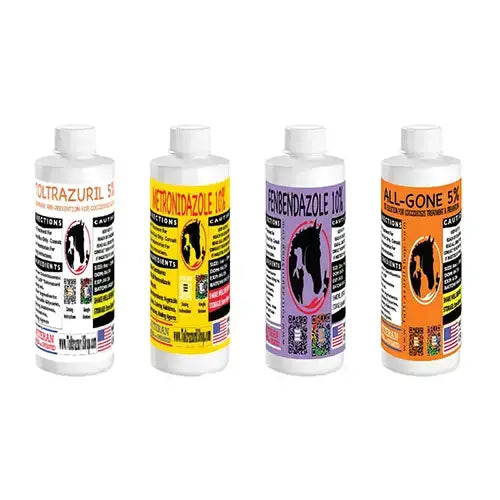 Toltrazuril Small Animal Coccidia & Wormer Bundle 8oz Bottles