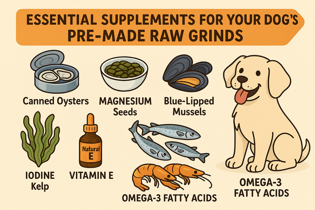 Enhancing Your Dog's Diet: Essential Supplements for Pre-Made Raw Grinds