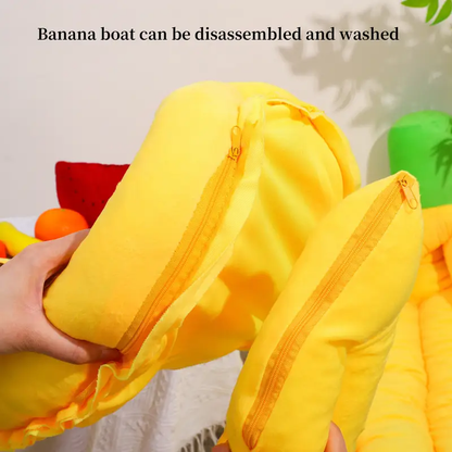 Plush Banana Pet Bed - Multiple Sizes