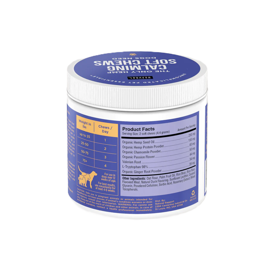 Natural Rapport Dog Calming Supplement