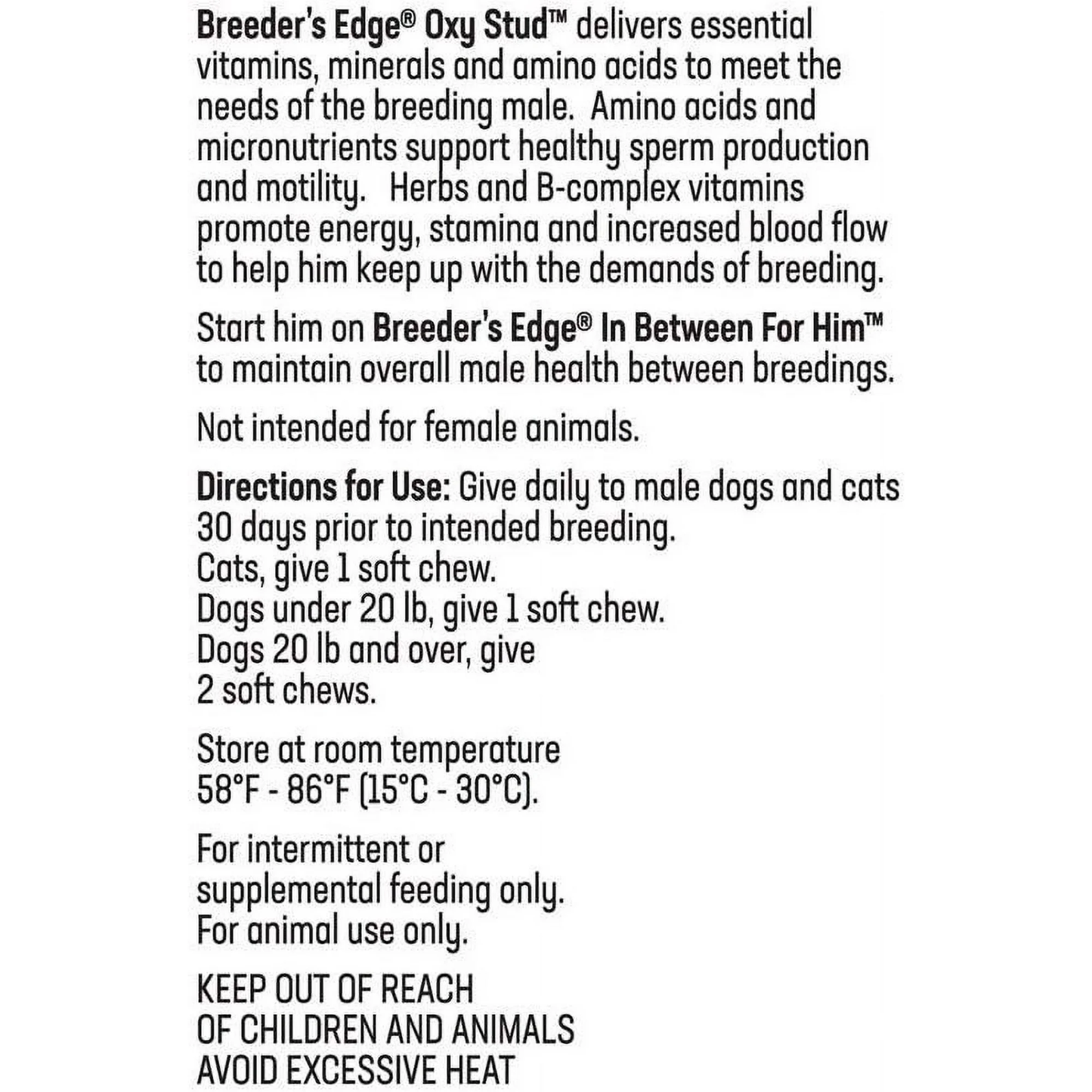 Breeder's Edge Oxy Stud