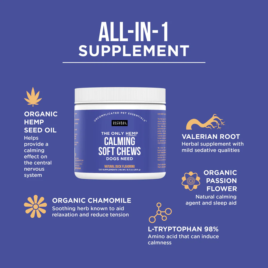 Natural Rapport Dog Calming Supplement