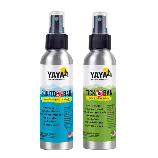 YAYA Organics Natural Bug Repellent Bundle (Tick Ban + Squito Ban)