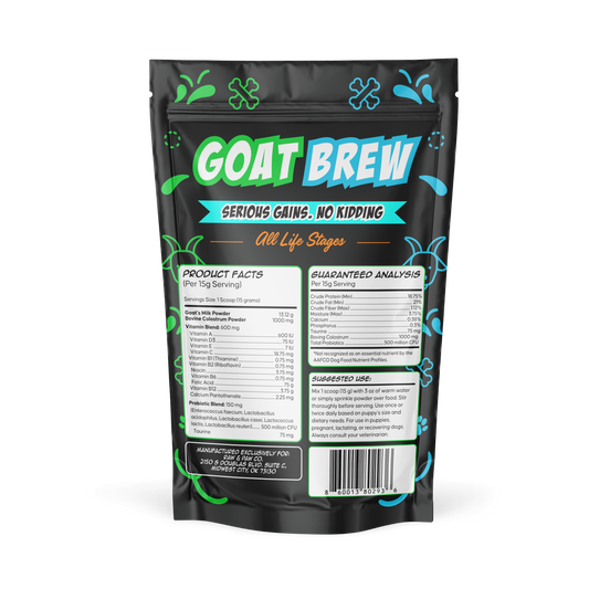Goat Brew: The Ultimate Goat Milk Superfood for Dogs (NEW 60 SERVING)