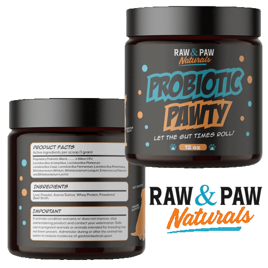 Supercharge Your Pets Gut Health with Raw & Paw's Exclusive Probiotic Pawty Blend
