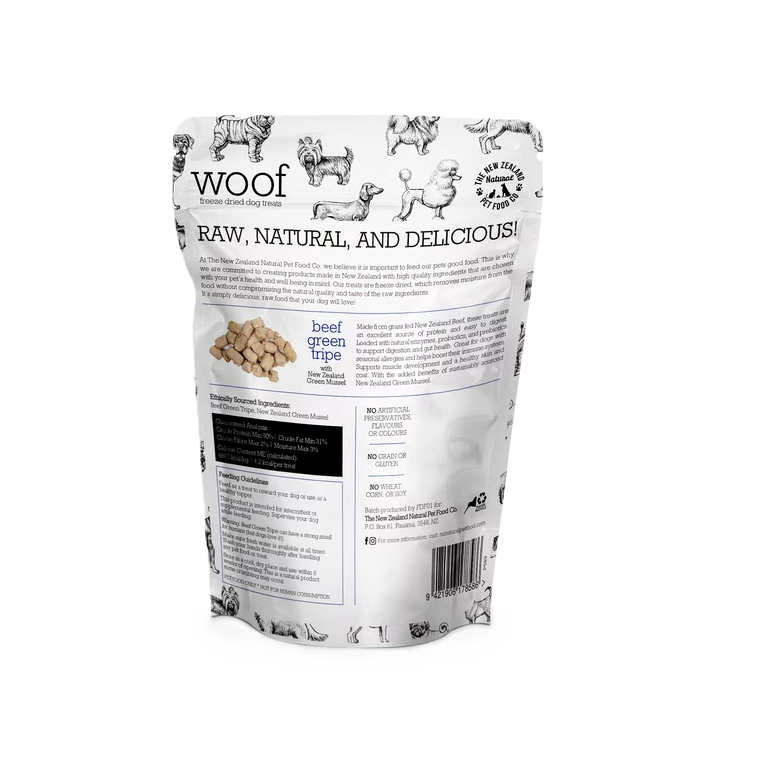 Woof Treats by New Zealand Natural Pet Food Co.