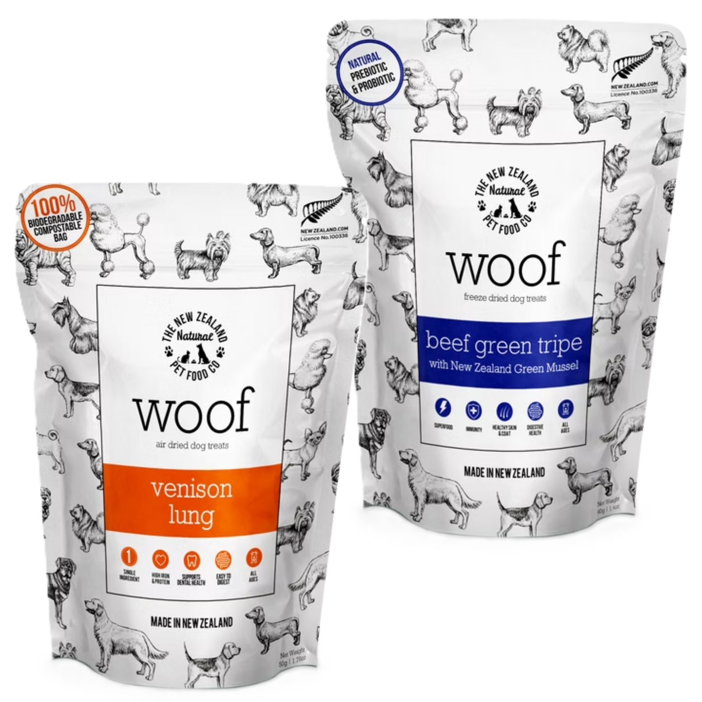 Woof Treats by New Zealand Natural Pet Food Co.