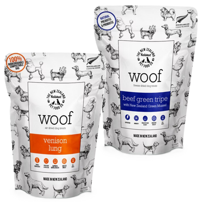 Woof Treats by New Zealand Natural Pet Food Co.