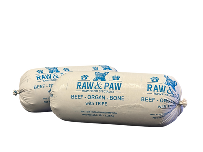 Case of Beef, Organ & Tripe + Ground Bone (12x2lb Chubs)