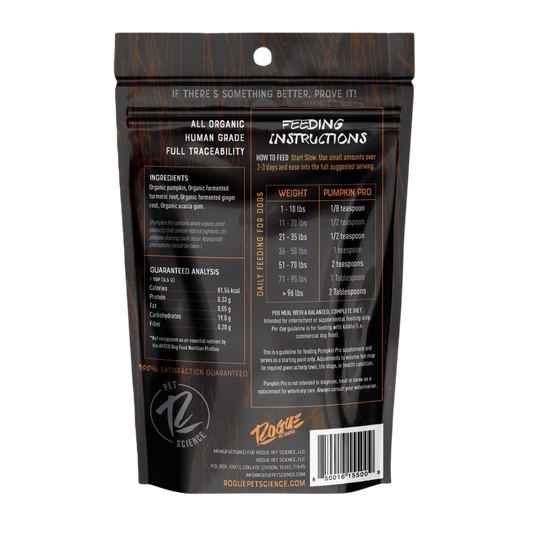 Rogue Pumpkin Pro for Dogs w/Organic Pumpkin